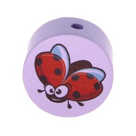 Motif bead disc ladybug 'lilac' 295 in stock 